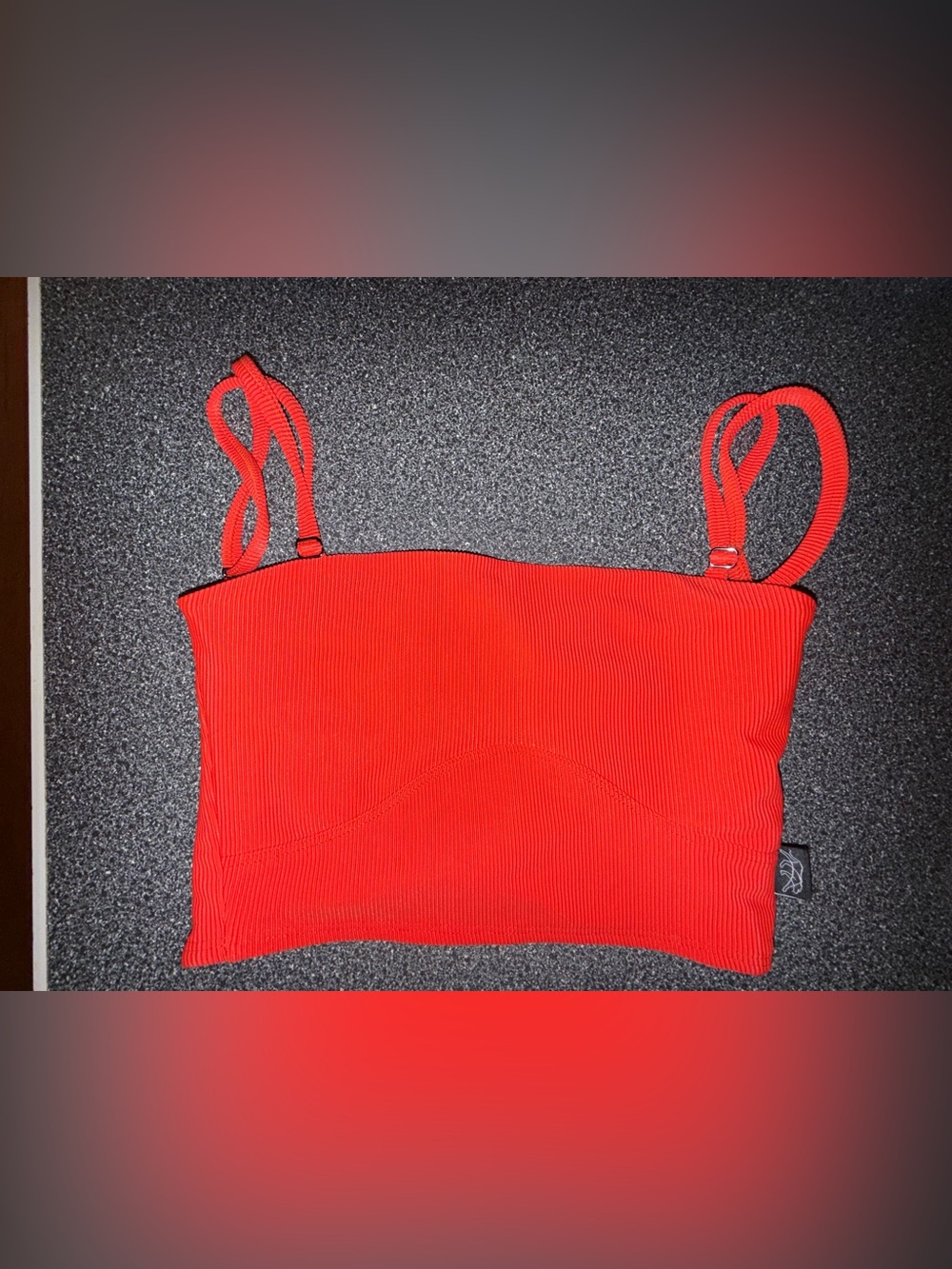 Tiger Friday Dance Top Red Costume Crop Top Size Adult Small
